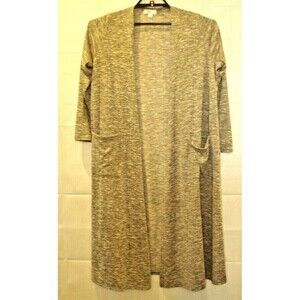 LulaRoe Gray Duster Long Sweater Tunic Cover Up Womens Size M